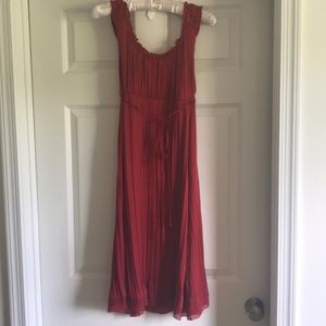 Pete Nygard red silk dress